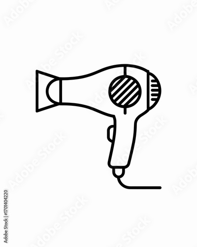 hair dryer vector illustration