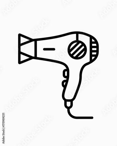 hair dryer vector illustration