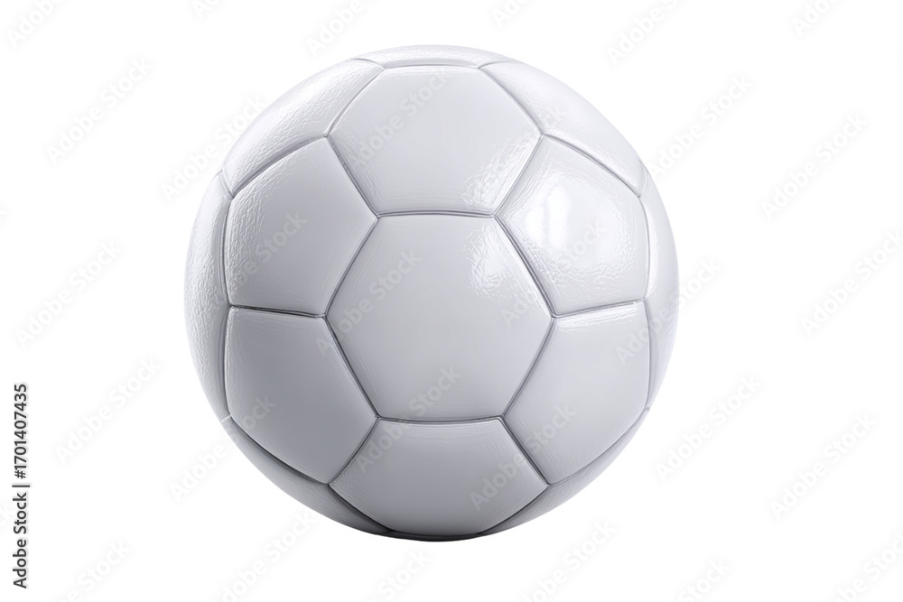 Fototapeta premium Classic white soccer ball isolated on white background