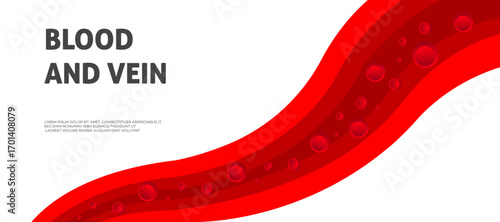 Blood Vessel  Medical Abstract Background Design