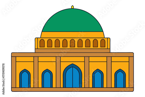 vector illustration of mosque