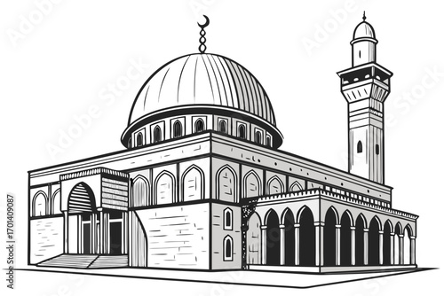 taj mahal vector illustration