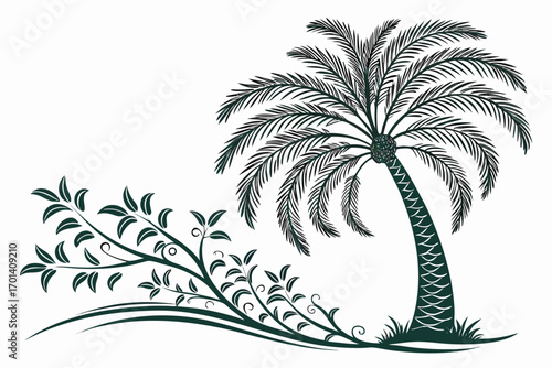 palm tree vector illustration