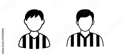 soccer players in striped jerseys. players jerseys vector