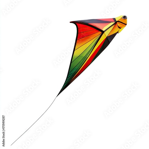 Photo of kite Isolated on white background