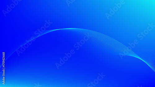 Blue cyan gradient mesh abstract background with wavy blended line nice for wallpaper or banner
