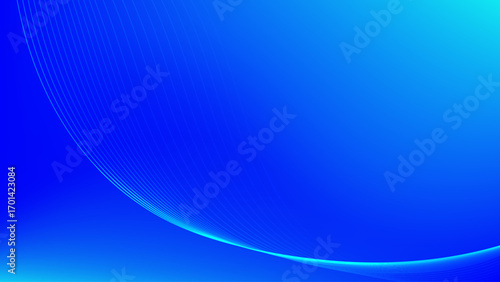 blue abstract background with wavy blended lines