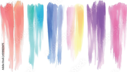 watercolor brush vectors illustration vector design on transparent background