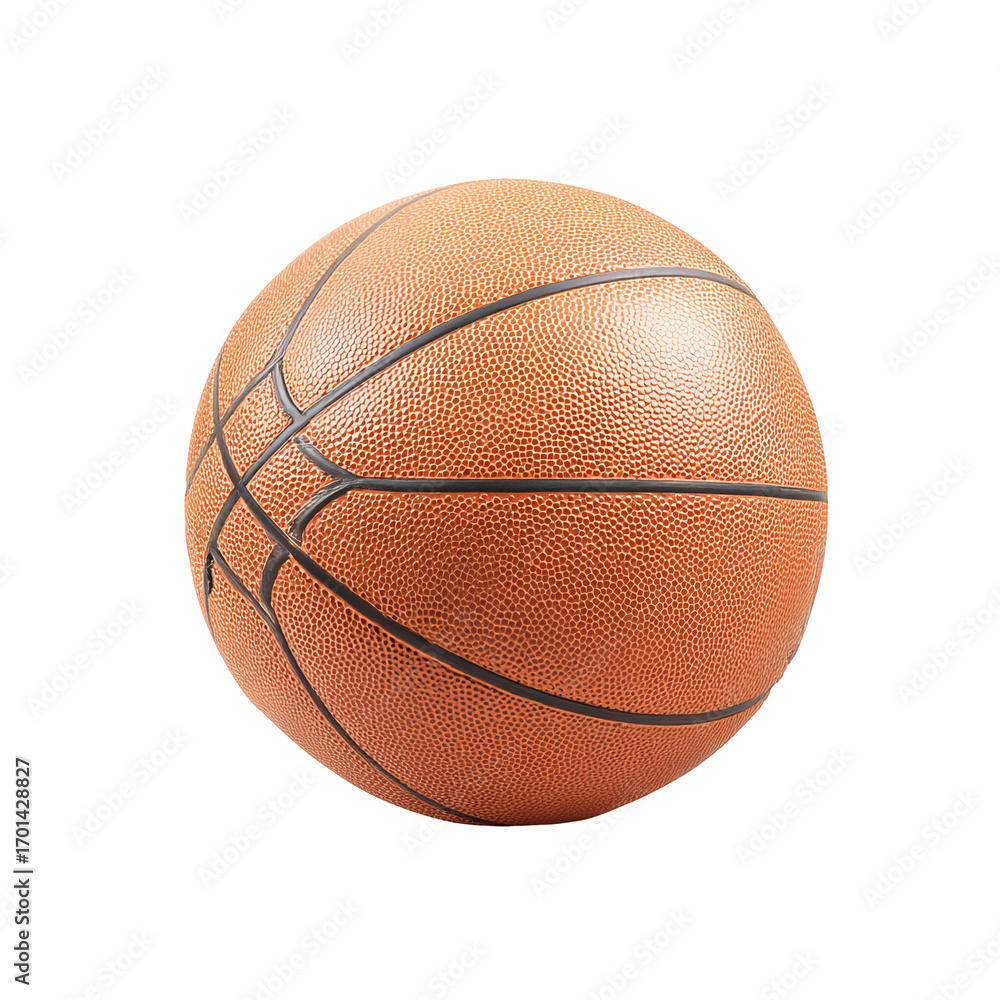 Obraz premium Orange basketball, black lines (1)