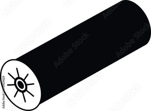 Abstract silhouette of pencil sharpening tip isolated on white vector
