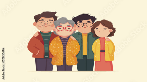 Happy family portrait