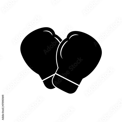 Illustration of a pair of boxing gloves on transparent background