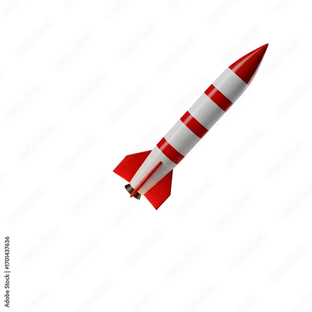 Fototapeta premium rocket isolated on white