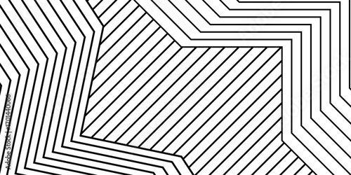 Abstract geometric pattern with bold black lines, symmetry, and angled shapes. Perfect for modern design, texture backgrounds, and creative optical art.