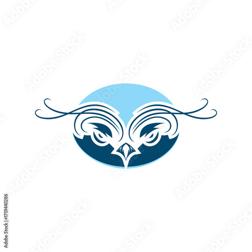 cute bird mascot icon design