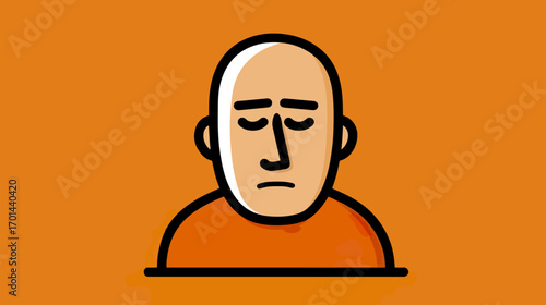 Sad person illustration