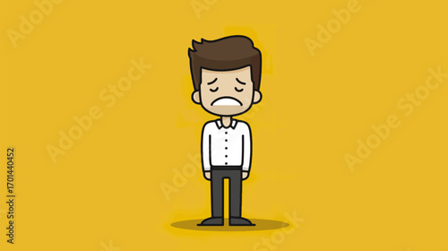 Sad person illustration