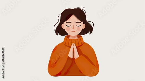 Woman praying