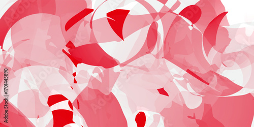 Vector abstract red wavy background. Curve flow motion.
