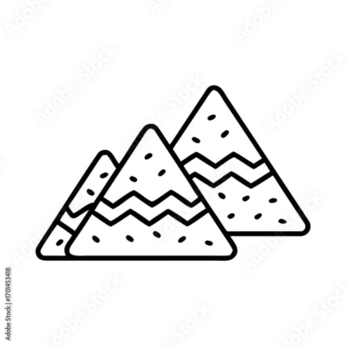 Delicious and crispy tortilla chips, perfect for snacking and dipping into salsa