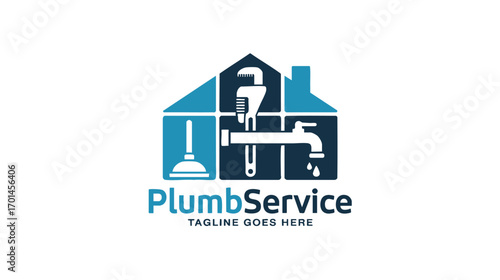 Plumbing Logo Design Vector 