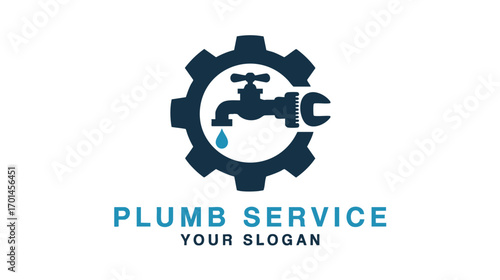 Plumbing Logo Design Vector 