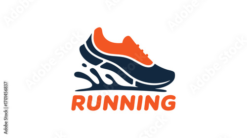 Run Logo Design Vector