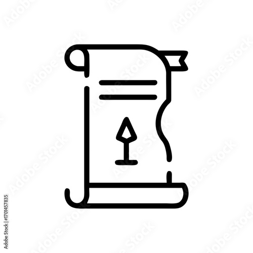 Ancient Scroll Icon History, Document, Artifact