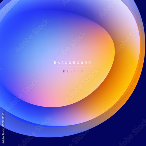 Abstract gradient background. Blue, orange, pink hues blend smoothly. Minimalist design with text overlay. Modern aesthetic.