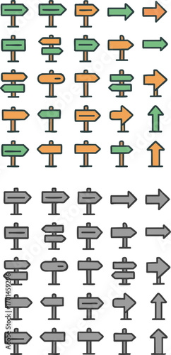 Variety of Directional Signs.