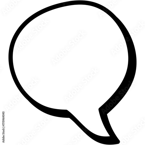 Retro empty comic speech bubble. Vector Illustration