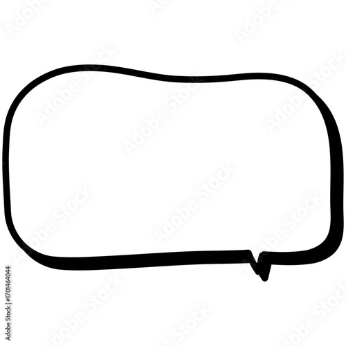 Retro empty comic speech bubble. Vector Illustration
