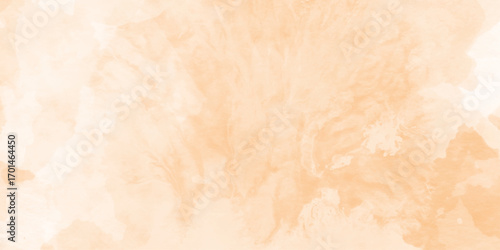 Abstract orange watercolor white background,  blotches of watercolor paint textured autumn or fall paper, texture with space for your text and any design,  beautiful abstract orange color  texture.