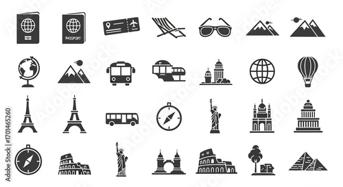 Icons Set Reading, Education, and Learning Resources