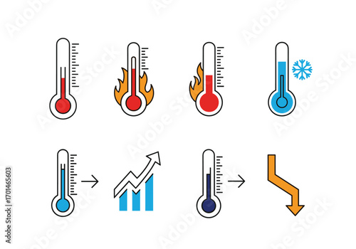 Visualizing temperature changes and their impact on market trends and economic indicators