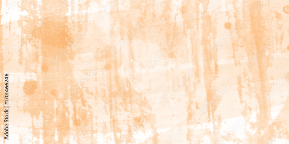 Fototapeta premium Abstract orange watercolor white background, blotches of watercolor paint textured autumn or fall paper, texture with space for your text and any design, beautiful abstract orange color texture.