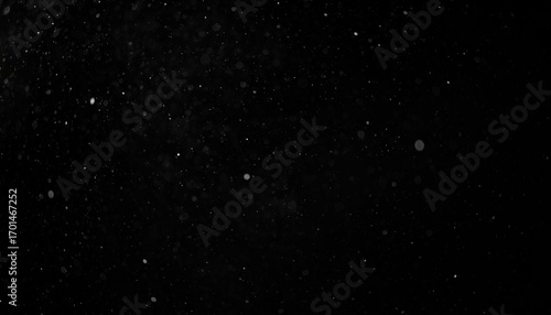 Floating Dust Motes on Black Background