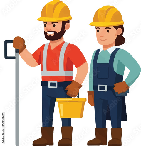 Construction Workers Teamwork and Collaboration in the Field