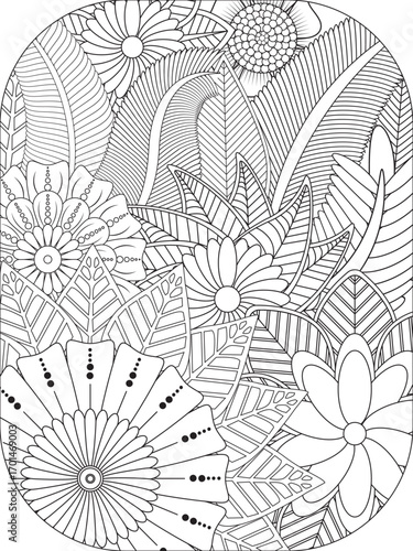 Flowers Coloring Pages For Adules