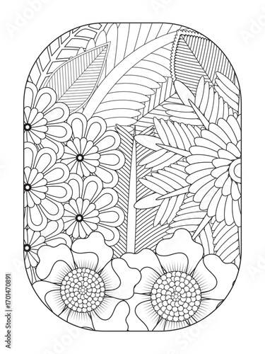Flowers Coloring Pages For Adules