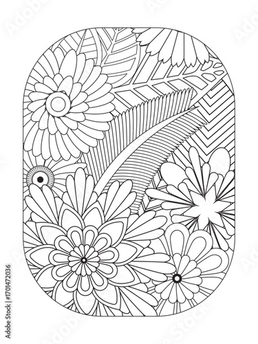 Flowers Coloring Pages For Adules