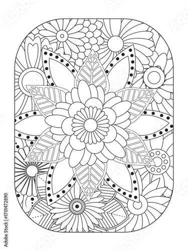 Flowers Coloring Pages For Adules