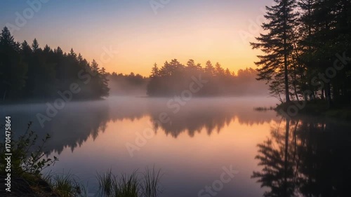 Wallpaper Mural sunrise over the river Torontodigital.ca