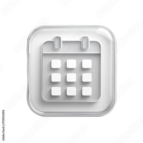 Wallpaper Mural White square icon, calendar Torontodigital.ca