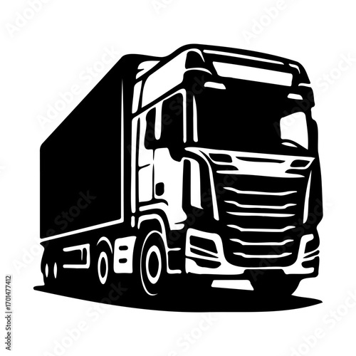 truck isolated on white background