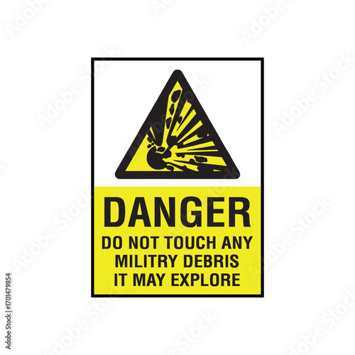 Danger Do Not Enter Sewage Water Sign for Sanitation Hazard Vectors

