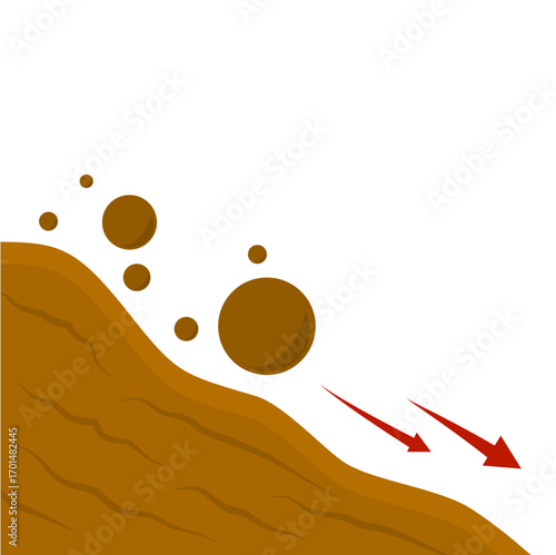 Erosion And Land Movement Symbol