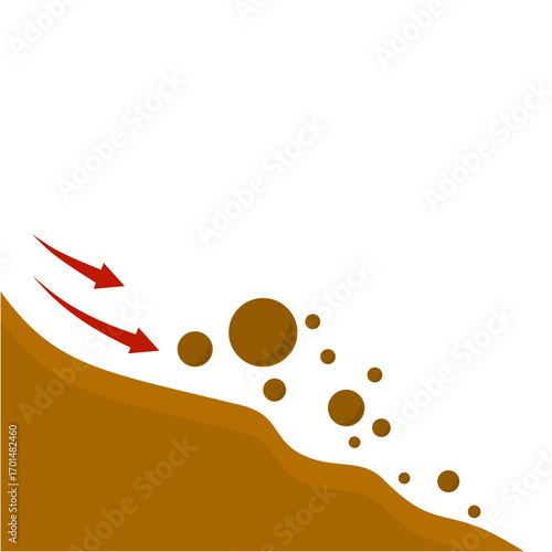 Erosion And Land Movement Symbol