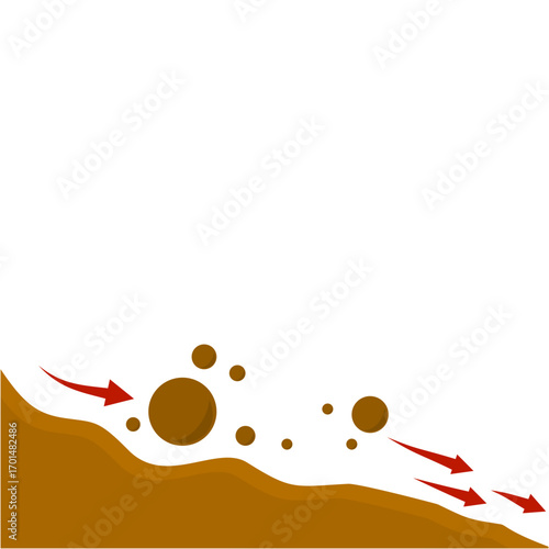 Erosion And Land Movement Symbol