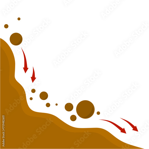 Erosion And Land Movement Symbol